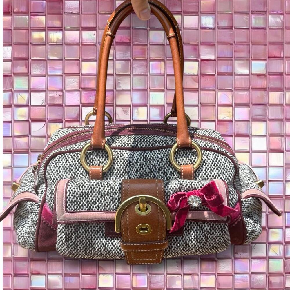 Rare vintage coach soho tweed